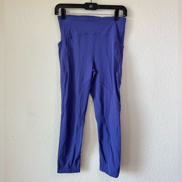 Lululemon Lead The Pack Crop 23” Leggings Purple Sz 6 Athleisure Yoga Workout - Picture 3 of 8
